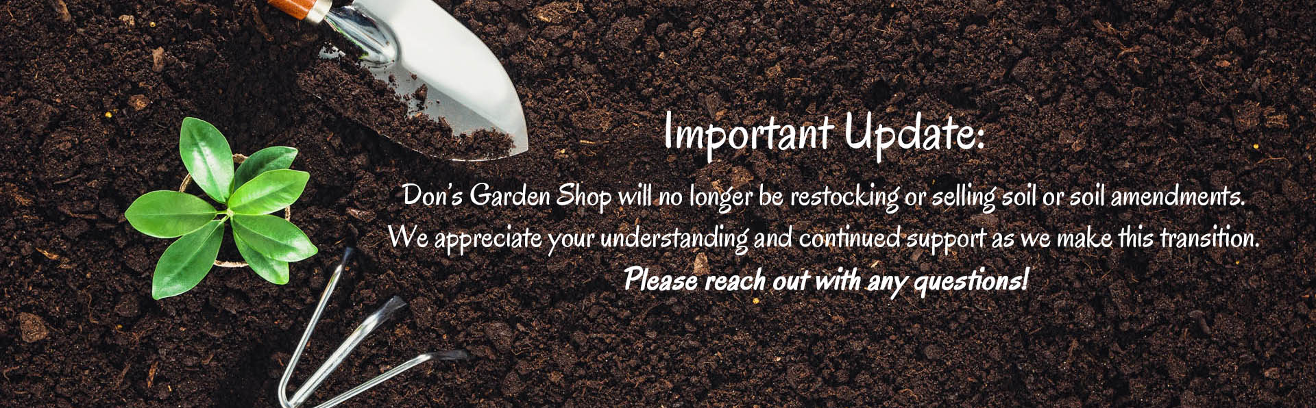 Don's Garden Shop soil